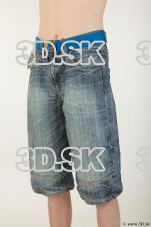 Thigh blue jeans shorts of Wesley 0002